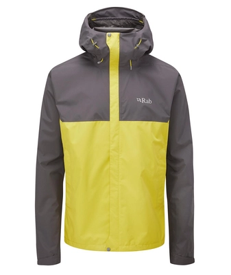 Jacke Rab Downpour Eco Herren Graphene Zest