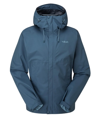 Jacke Rab Downpour Eco Damen Orion Blue
