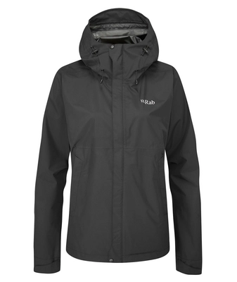 Jacke Rab Downpour Eco Damen Black