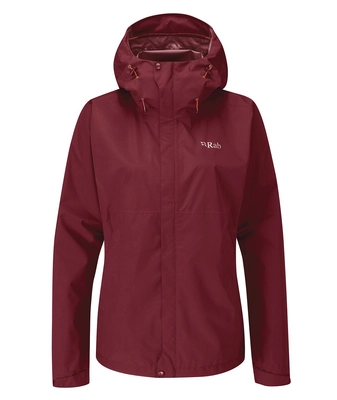 Jacke Rab Downpour Eco Damen Deep Heather