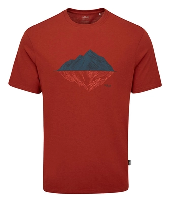 T-Shirt Rab Homme Crimp Reflection Tuscan Red