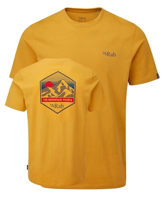 T-Shirt Rab Men Stance Mountain Peak Sahara