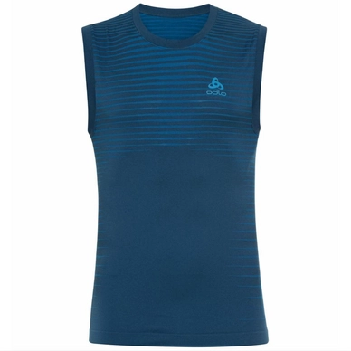Maillot de Corps Odlo Men Crew Neck Singlet Performance Light Blue Wing Teal Indigo Bunting