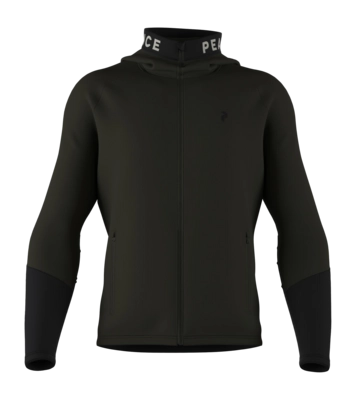 Jacke Peak Performance Rider Mid Zip Hood Herren Forest Night Black 24