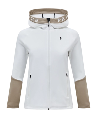 Veste Peak Performance Femme Rider Mid Zip Hood Offwhite Avid Beige