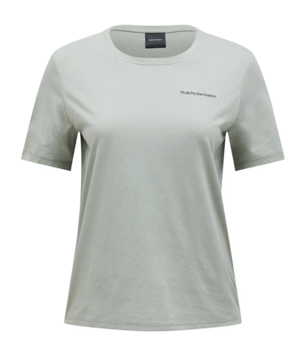 T-Shirt Peak Performance Women Explore Logo Tee Limit Green