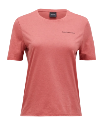 T-Shirt Peak Performance Women Explore Logo Tee Trek Pink