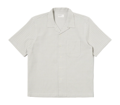Chemise Universal Works Men Road Delos Coton Lt Olive