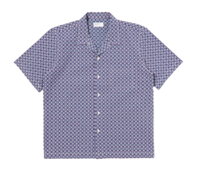Chemise Universal Works Men Road Tile 1 Cotton Navy