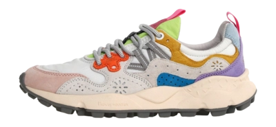 Baskets Flower Mountain Women Yamano 3 Suede Nylon White Pink