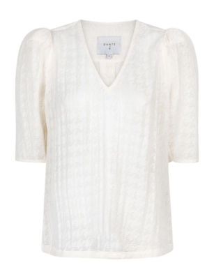 Haut Dante6 Femme D6Pomona Detailed V-neck Butter Cream