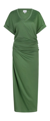 Kleid Dante6 D6Giu Detailed Midi Damen Moss Green