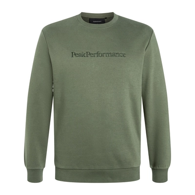 Crewneck Peak Performance Men Big Logo Pine Needle