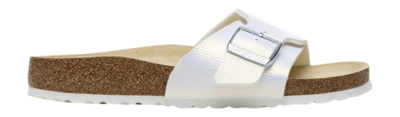 Flip Flops Birkenstock Women's Catalina BS Birko-Flor Embossed BF Shiny Lizard White Narrow