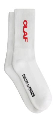 Chaussettes Olaf Hussein Drift Logo Optical White