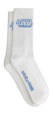 Socks Olaf Hussein Friends Optical White