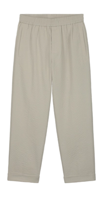 Pantalon Olaf Hussein Men Seersucker Slim Cement
