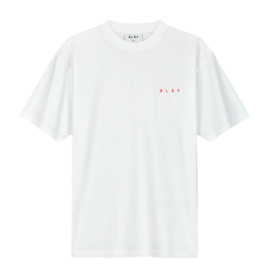T-Shirt Olaf Hussein Homme Visage Crayon Optique White