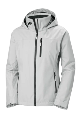 Jacke Helly Hansen Crew Hooded Midlayer Jacket 2.0 Damen Grey Fog