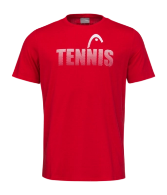 T-Shirt de Tennis HEAD Homme CLUB COLIN Red 2024