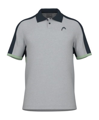 Polo Shirt Shirt HEAD Men Play Tech Grey Celery Green