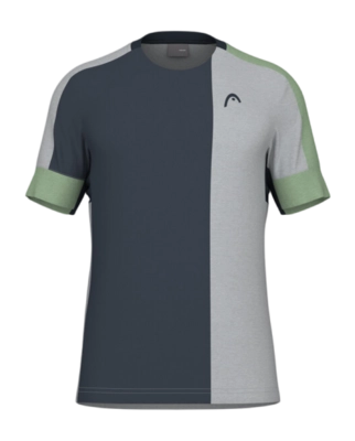 Tennisshirt HEAD Men Play Tech Celery Green Grey