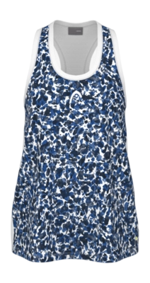 Tennisshirt HEAD Women Agility Tank Top Print Vision Royal