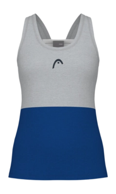 Tennisshirt HEAD Women Play Tech Tanktop Royal Blue White