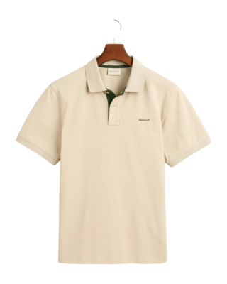 Polo GANT Men Contrast Pique Polo Silky Beige