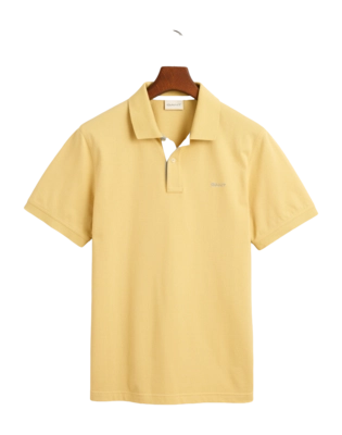 Poloshirt GANT Contrast Piqué Poloshirt Herren Dusty Yellow