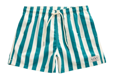 Zwembroek GANT Men Swim Shorts Block Stripe Ocean Turquoise