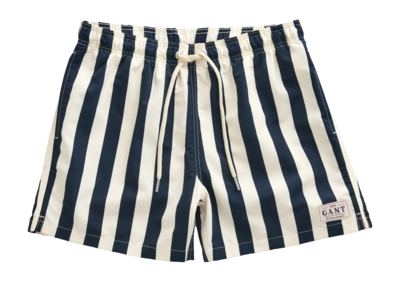 Swimming Trunks GANT Men Swim Shorts Block Stripe Evening Blue