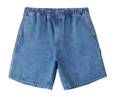 Mens elastic waist denim shorts online