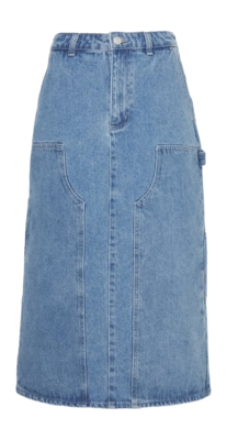 Jupe Obey Women Painter's Midi Light Indigo