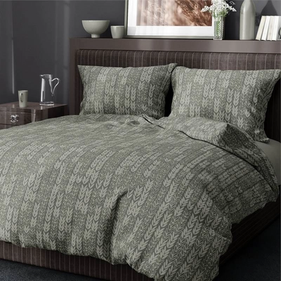 Dekbedovertrek Romanette Barley Nordic Green Katoen