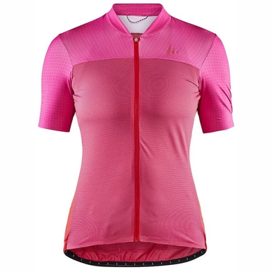 Fietsshirt Craft Women Hale Glow Jersey Fame Bright Red