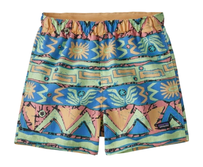 Shorts Patagonia Bébé Baggies High Hopes Geo Salamander Green