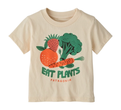 T-Shirt Patagonia Baby Graphic Farm Snacks Undyed Natural '24