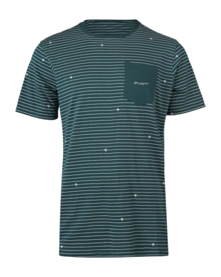 T-Shirt Brunotti Men Axle-Stripe Fuel Green