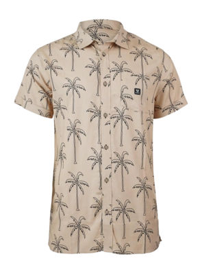Shirt Brunotti Men Conrad Shirt Big Palmtree Ginger 24