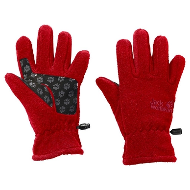 Gloves Jack Wolfskin Kids Fleece Ruby Red