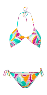 Maillot 2 Pièces Brunotti Femme Aviva-Swirl Swirl Multi Pink