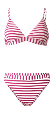 Maillot 2 Pièces Brunotti Femme Luna-YD Rib Stripe Pink