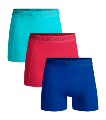 Boxer Muchachomalo Homme Microfiber Blue Red Green (Lot de 3)
