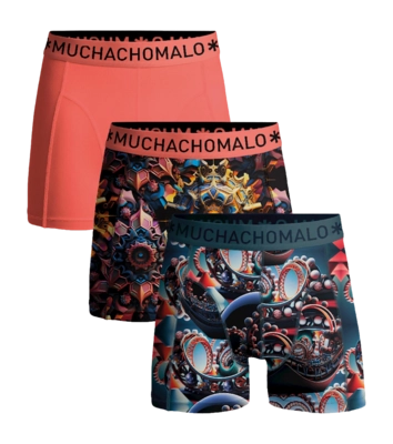 Boxer Muchachomalo Garçon Nostalgic Print Print Pink  (Lot de 3)