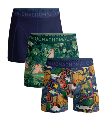 Boxer Shorts Muchachomalo Men Rio Print Print Blue (3-Pack)