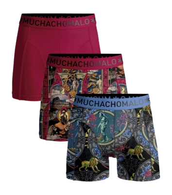 Boxer Shorts Muchachomalo Men Rome Print Print Red (3-Pack)