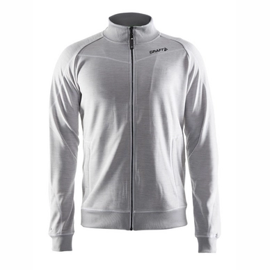 Fleece Jacket Craft ITZ Sweatshirt Men Grey Melange