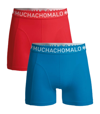 Boxer Muchachomalo Garçon Solid Blue Pink (Lot de 2)