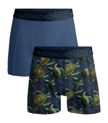 Boxer Muchachomalo Garçon Solid Print Blue (Lot de 2)
